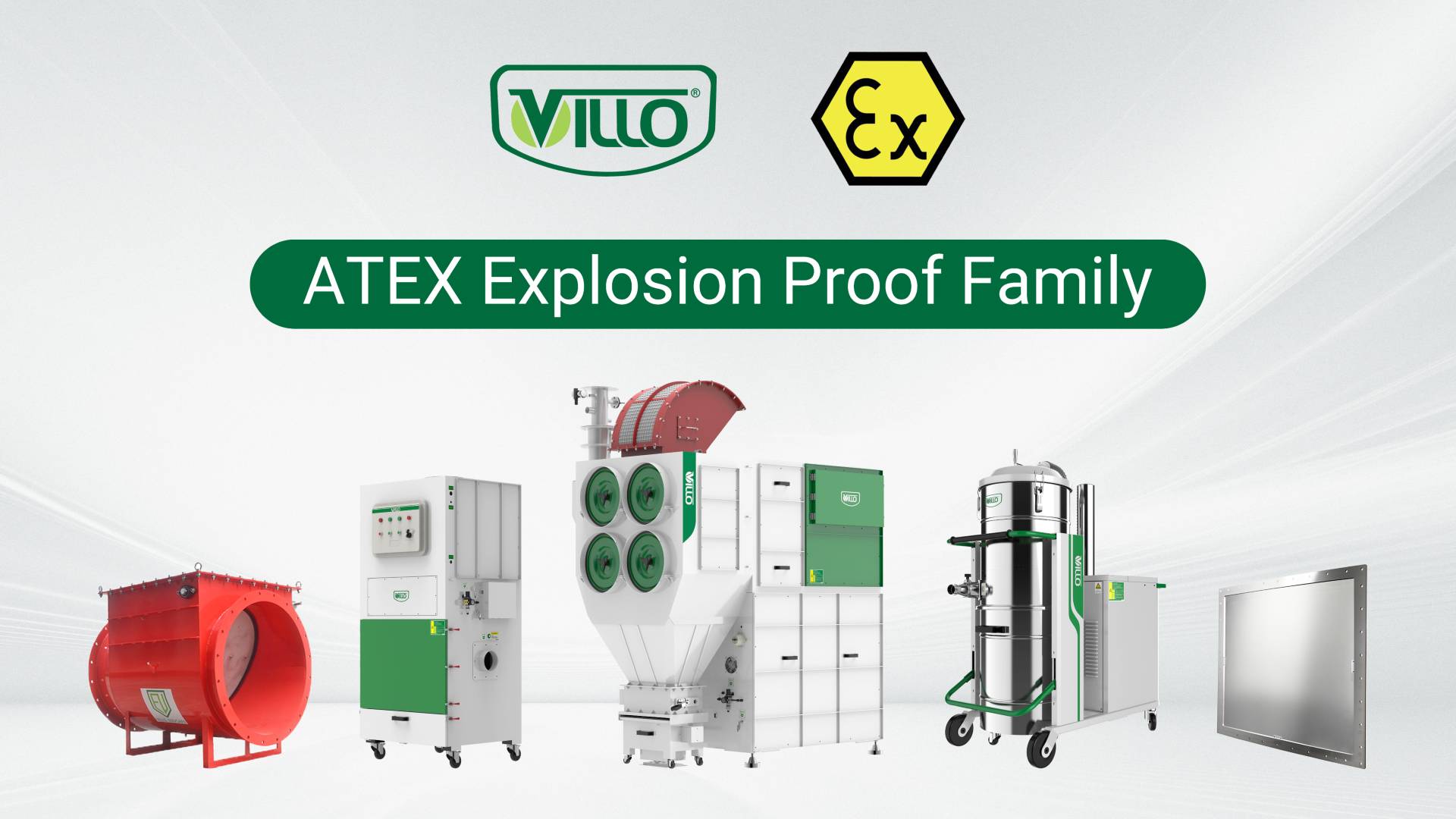 Villo расширяет сертифицированные ATEX линии с пылесборником VJFHB